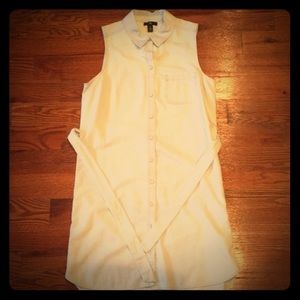 Gap Factory Light Denim Sleeveless Dress w/ Tie